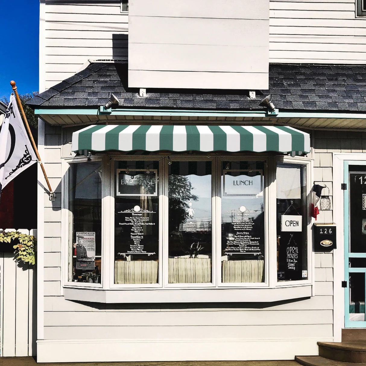 San Francisco 88.5" (7.ft) Wide. Fabric Awning