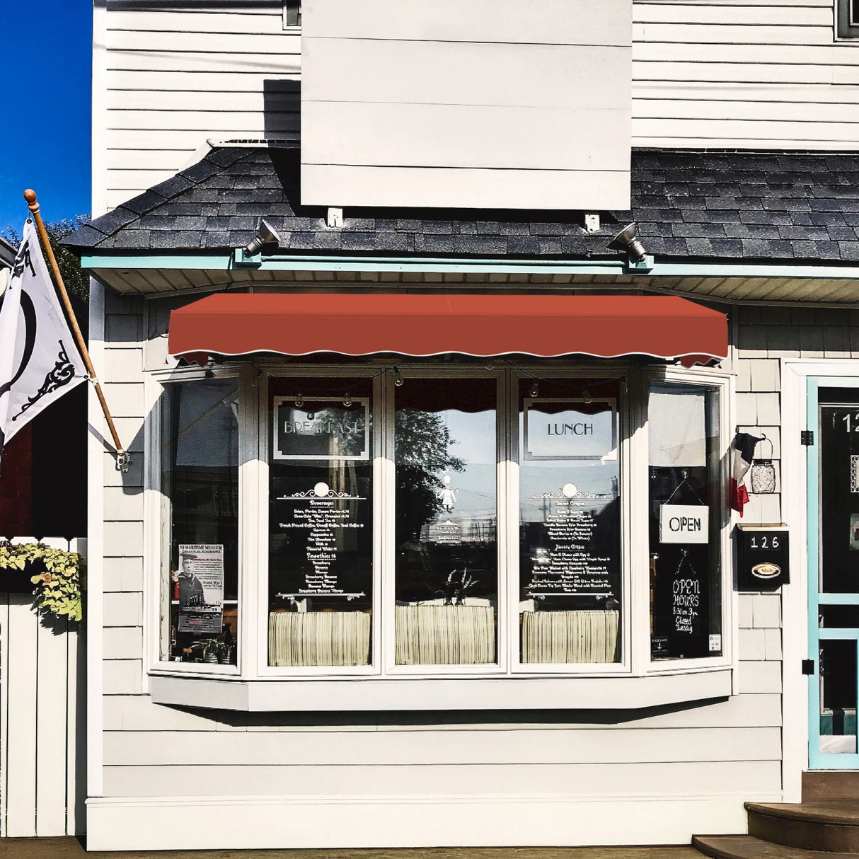 San Francisco 88.5" (7.ft) Wide. Fabric Awning