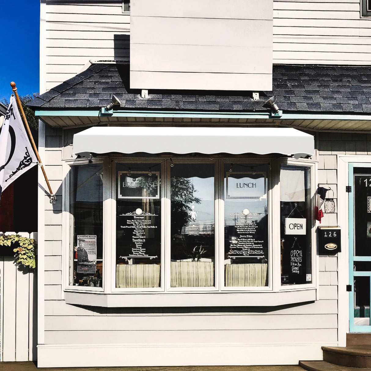 San Francisco 88.5" (7.ft) Wide. Fabric Awning