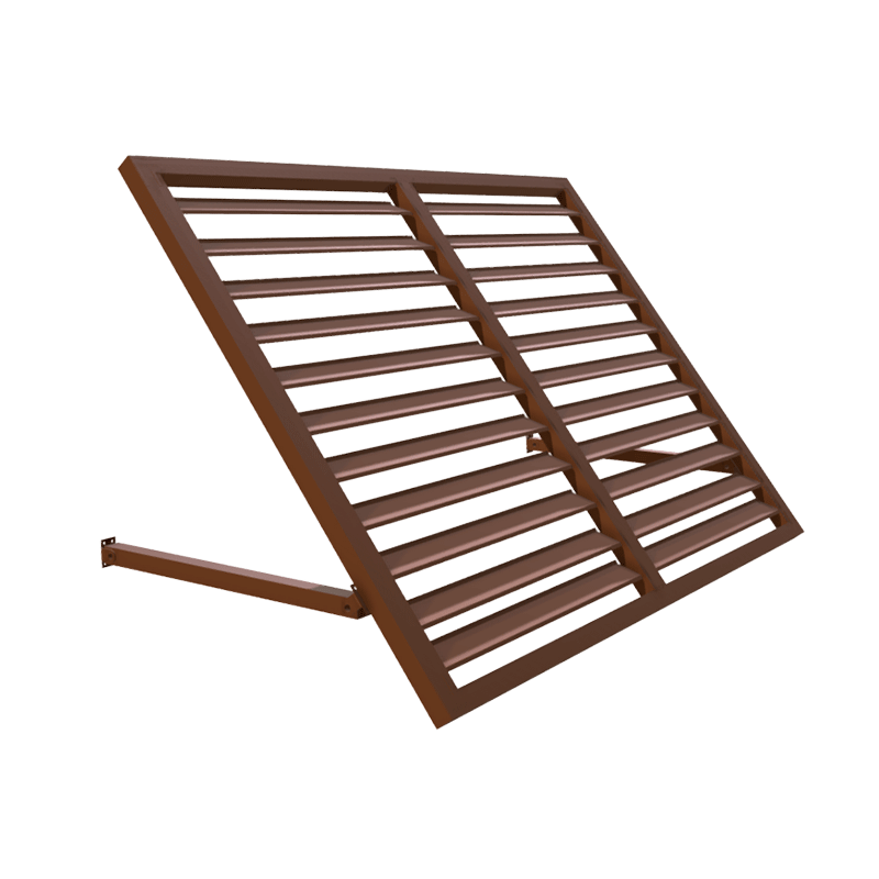 Bahama 7 ft. (92") W Metal Awning