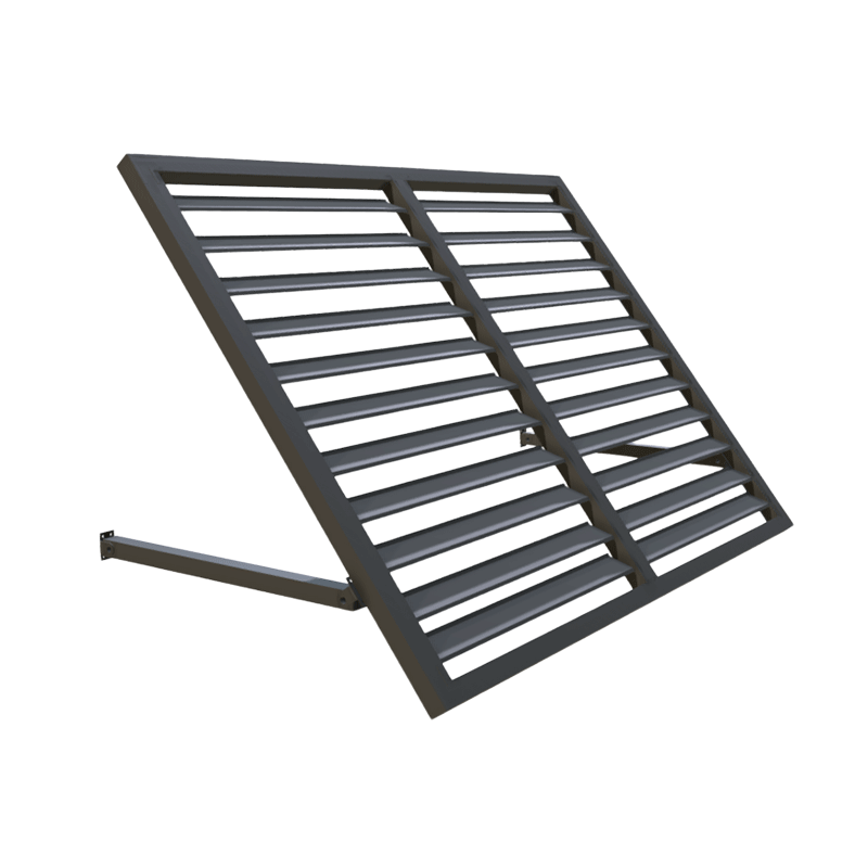 Bahama 5 ft. (68") W Metal Awning