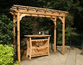 Cedar New Dawn Pergola 3ft" W x 8ft" L