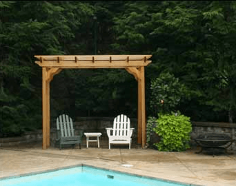 Cedar New Dawn Pergola 4ft" W x 14ft" L