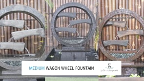 Wagon Wheel Decorative Galleria Fountain
