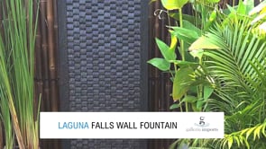 Laguna Falls Wall Fountain Black